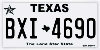 TX license plate BXI4690