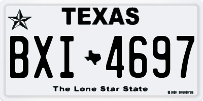 TX license plate BXI4697