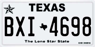 TX license plate BXI4698