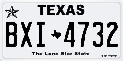 TX license plate BXI4732