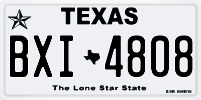 TX license plate BXI4808