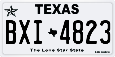 TX license plate BXI4823