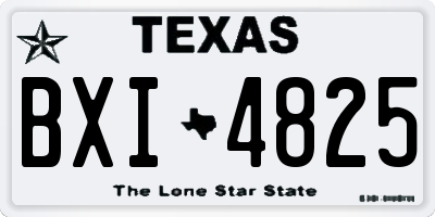 TX license plate BXI4825