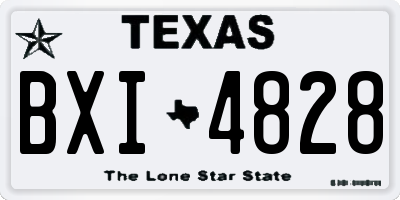 TX license plate BXI4828