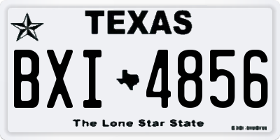 TX license plate BXI4856