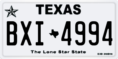 TX license plate BXI4994