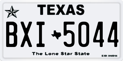 TX license plate BXI5044