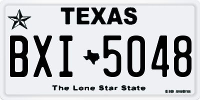 TX license plate BXI5048