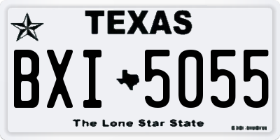 TX license plate BXI5055