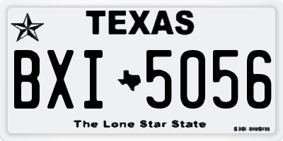 TX license plate BXI5056