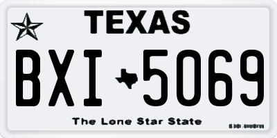 TX license plate BXI5069