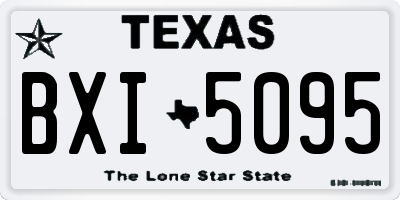 TX license plate BXI5095