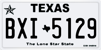 TX license plate BXI5129