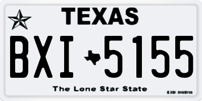 TX license plate BXI5155