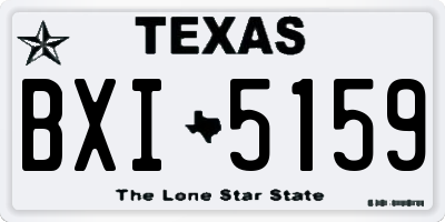 TX license plate BXI5159