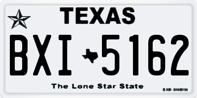 TX license plate BXI5162