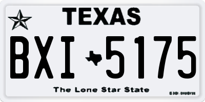 TX license plate BXI5175