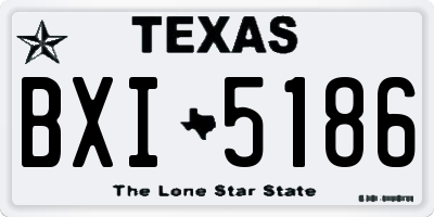 TX license plate BXI5186