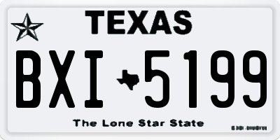 TX license plate BXI5199