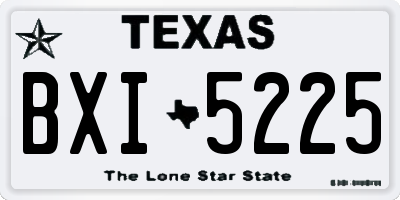 TX license plate BXI5225