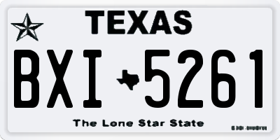 TX license plate BXI5261