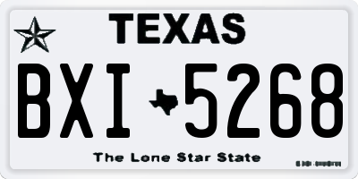 TX license plate BXI5268
