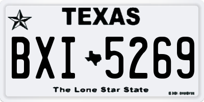 TX license plate BXI5269