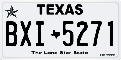 TX license plate BXI5271