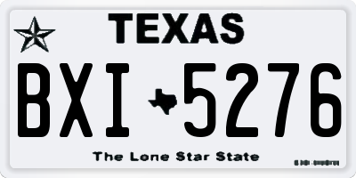 TX license plate BXI5276