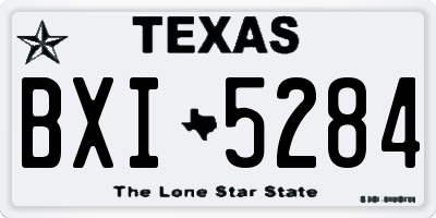 TX license plate BXI5284