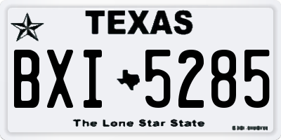 TX license plate BXI5285