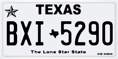 TX license plate BXI5290