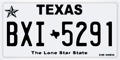 TX license plate BXI5291