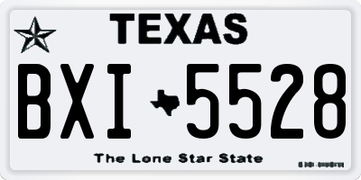 TX license plate BXI5528