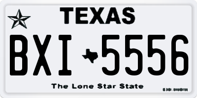 TX license plate BXI5556