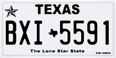 TX license plate BXI5591