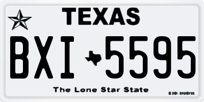 TX license plate BXI5595