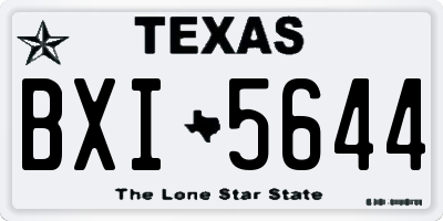 TX license plate BXI5644