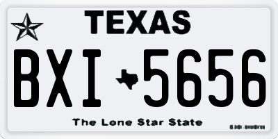 TX license plate BXI5656