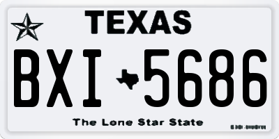 TX license plate BXI5686