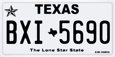 TX license plate BXI5690