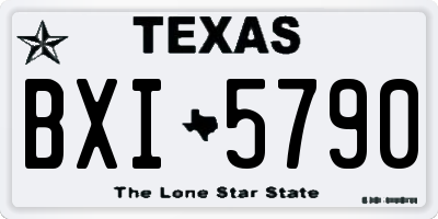 TX license plate BXI5790