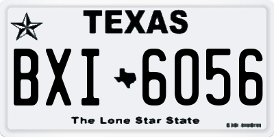 TX license plate BXI6056