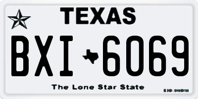 TX license plate BXI6069