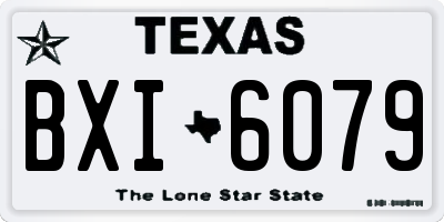 TX license plate BXI6079
