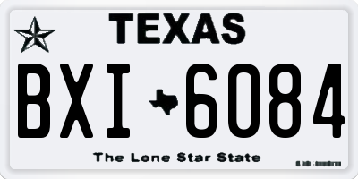TX license plate BXI6084