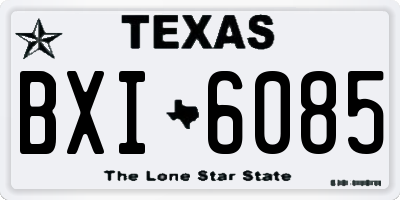 TX license plate BXI6085