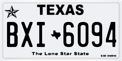 TX license plate BXI6094