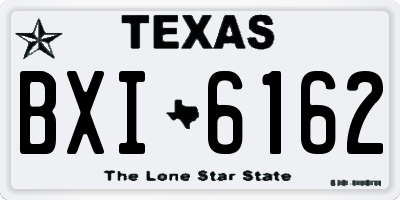 TX license plate BXI6162