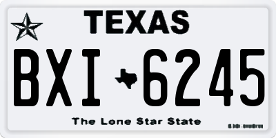 TX license plate BXI6245